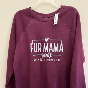 Sweatshirt - Fur Mama Mode - NWT - Size Large